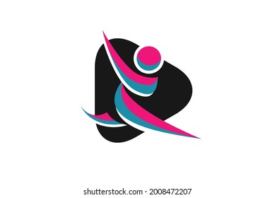 Logo Icon Vector - Humanoid Cartoon Style Play Soccer Black Pink Jade Version fits for : : Logo Redesign, Illustration, info graphic, soccer information, Fun Design, Abstract Symbol, media, sport
