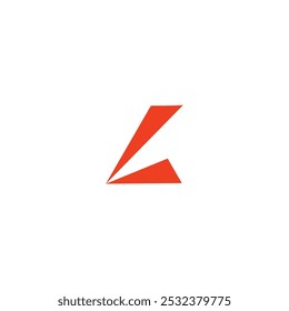 ícone de logotipo vetor L tecnologia de ilusão