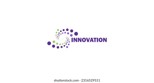 innovación de molécula vectorial de icono de logotipo
