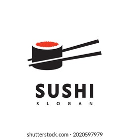 Logo Icon Vector Icon Style Illustration Bar or Shop, Sushi,Onigiri Salmon Roll, Isolated modern Object