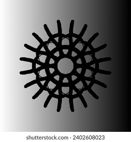 Logo or icon vector type with circle symbol shape