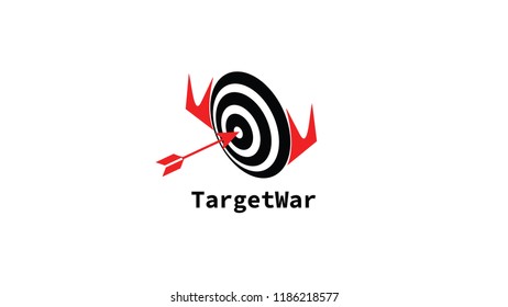 Logo Icon Vektor Target War desain