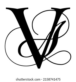 icono del logo del salón de bodas decoración letra v simple fresco
