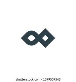 Logo icon with white background, simple, abstract, minimalist