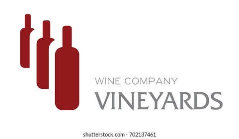 logo icon wine company from bottle