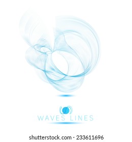 logo iconl beautiful blend massive waves abstract background vector