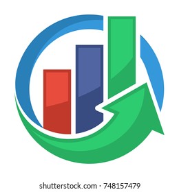 logo icons for business marketing and sales, business consulting services