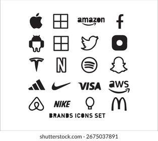 logo icons collection vector EPS file