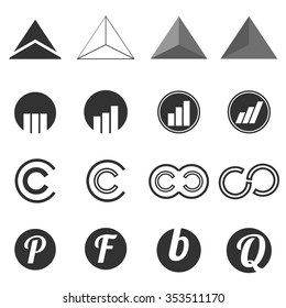 logo icons design  set 