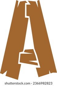 logo icons design vector illustration letter design wood style  symbols