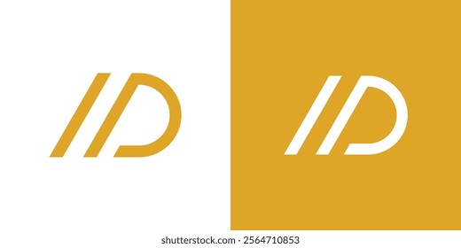 Logo icons with initials A and D, letters M and D. Logos, icons, illustrations, symbols.