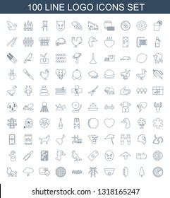 logo icons. Trendy 100 logo icons. Contain icons such as radar, pine tree, drop counter, security camera, ant, children, disco ball, card protection. logo icon for web and mobile.