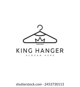logo iconos Vector king hanger