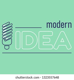 Logo idea with CFL bulb
