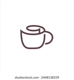 The logo idea is a cup of coffee. The meaning of the logo depicts a calm atmosphere while drinking coffee. This logo is very suitable for cafes, coffee shops, and various industries related to coffee 