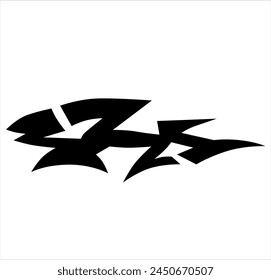 idea del logotipo de la forma tribal simple