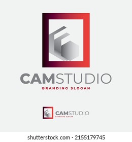 Logo is ideal for startup branding with photography, videography, camera shutter shop or franchise, interior, events, wedding, wallpaper model industry and exclusive frame branding Logotype.