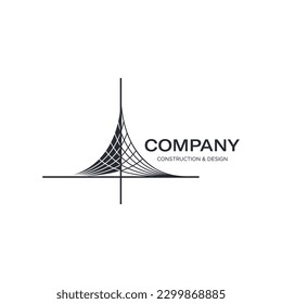 The logo illustrates the design of a building. It is suitable for use for construction or architect  logos.