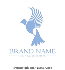 Logo Illustration Animal, little bird Fly