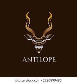 Ilustración del logotipo de la cabeza del antílope