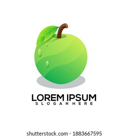 Logo illustration Apple gradient colorful