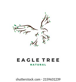 Logo-Kombination aus Adler und Baum
