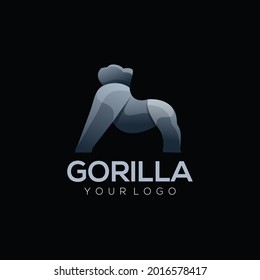 Logo illustration gorilla simple vector