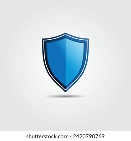 Logo Illustration of Insurance Company with Shield Concept.