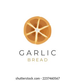 Logo Illustration of Korean Garlic Bread With Delicious Filling