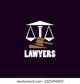 logo illustration lawyer vector eps 10