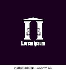 logo illustration lawyer vector eps 10