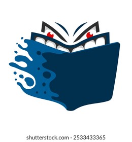 A Logo Illustration The Monster Book Smile