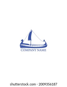 Logo Illustration Of A Phoenician Ship