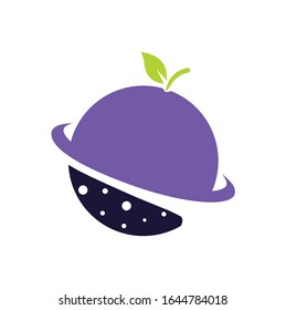 logo illustration of Planet Melon. perfect logo for busines, fhasion fruit. etc.