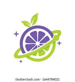 logo illustration of Planet orange. perfect logo for busines, fhasion fruit. etc.