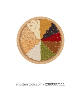 logo illustration Separated dried grains