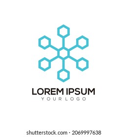 Logo illustration snow gradient colorful style