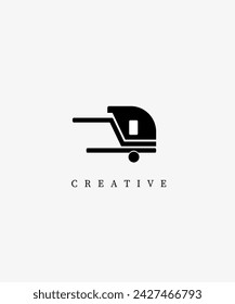 Logo illustration of a truck design