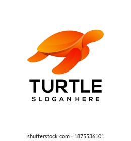 Logo illustration turtle gradient colorful