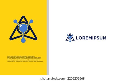 logo illustration vector graphic of bio tech