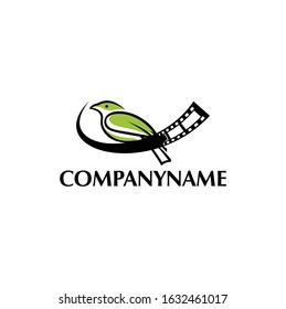 logo illustration vector graphic of bird film, perfect for film, media, video, etc.