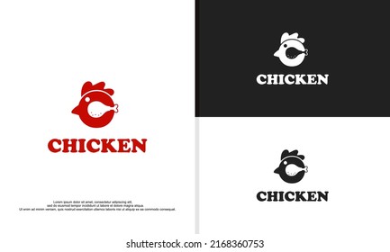 logo illustration vector graphic of Chicken icon design. fit for chicken restaurant, etc