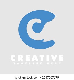 logo Illustration vector graphic of elephant with letter c plus e and milk good of creative brand