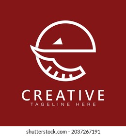 logo Illustration vector graphic of elephant with letter c plus e and milk good of creative brand