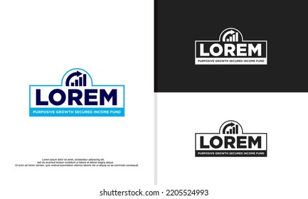 logo illustration vector graphic of financial