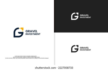 logo illustration vector graphic of investment letter G.