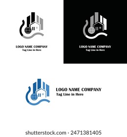 Logo Illustration vector graphic of investment Global Letter G Logo or GI Logo