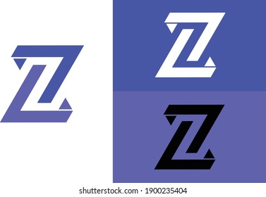 Logo-Illustration Vektorgrafik des Buchstaben Z Abstraktes Monogramm, Verwendung des Anfangsnamens Z für Ihr Logo