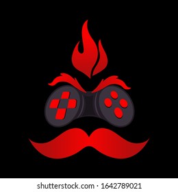 Logo illustration vector graphic of Master Gaming, perfect logo for Gaming, Streming, Etc.  
