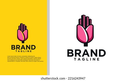 logo illustration vector graphic of real estate company
